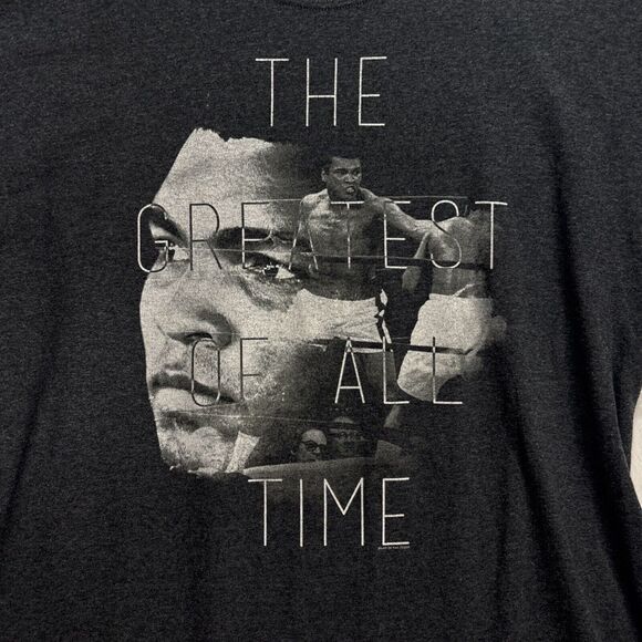 Muhammad Ali - The GOAT Short Sleeve - Heather Gray Adult T-Shirt Boxing size XL - Picture 2 of 6
